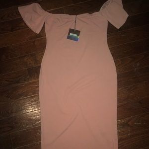 SOLD ! mauve midi dress